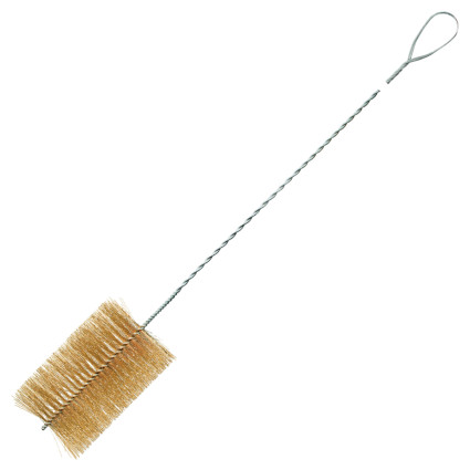 Щетка ерш для труб и печей LESSMANN 150х200х2000 мм, стальная проволока с латунным покрытием (546306)