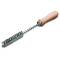 LESSMANN ruff brush 15x100x300 mm with handle, corrugated steel wire 0.20 mm (560315)