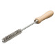 Щетка ерш LESSMANN 25х100х300 мм с рукояткой, стальная гофрированная проволока 0,25 мм (560325)