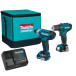 Набір MAKITA CLX224SA (DF333,TD110D, 10,8 В, 2х2Аг(BL102), сумка, зарядний пристрій (BL1021)