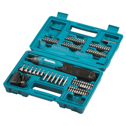 Аккумуляторна викрутка Makita DF 001 DWс + набір приладдя 81 шт.