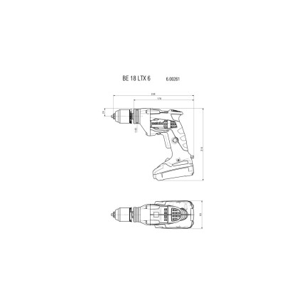 METABO BE 18 LTX 6 Акумуляторний дриль (600261890)