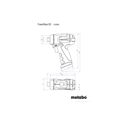 Аккумуляторный дриль-шуруповерт METABO BS PowerMaxxBASIC (600984000)