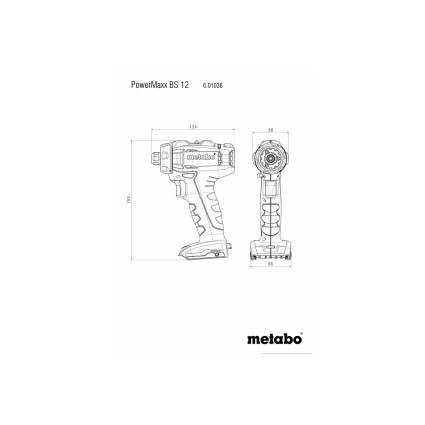 Акумуляторний дриль-шуруповерт Metabo POWERMAXX BS 12 (601036500)