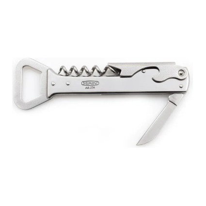 HANDY Waiter's folding knife all metal – 4-piece with corkscrew, bottle opener 236-NN-4 HANDY Waiter's folding knife all metal – 4-piece with corkscrew, bottle opener 236-NN-4