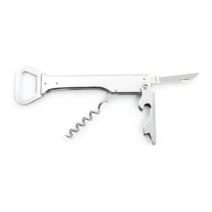 HANDY Waiter's folding knife all metal – 4-piece with corkscrew, bottle opener 236-NN-4 HANDY Waiter's folding knife all metal – 4-piece with corkscrew, bottle opener 236-NN-4