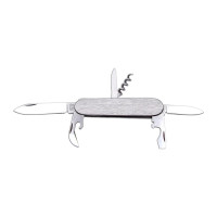 Pocket folding knife STOVKA 6-piece with corkscrew and bottle and can opener – full stainless steel Pocket folding knife STOVKA 6-piece with corkscrew and bottle and can opener – full stainless steel