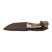 Hunting knife LES wide – handle scale antler 398-NP-13/B