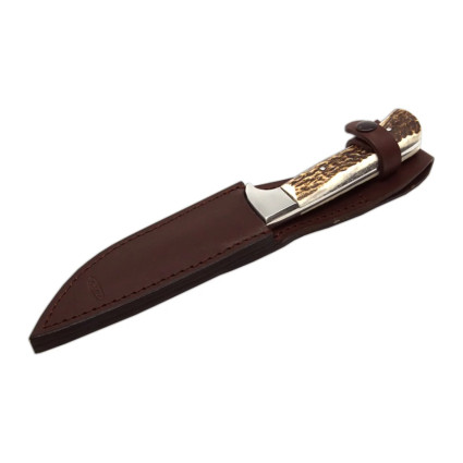 Hunting knife LES wide – handle scale antler 398-NP-13/B