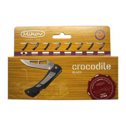 Pocket folding knife CROCODILE black handle scale 243-NH-1 Pocket folding knife CROCODILE black handle scale 243-NH-1