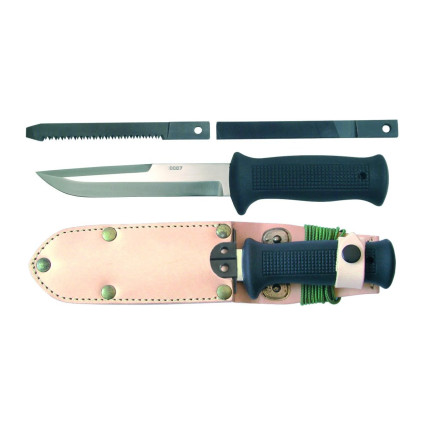 UTON ARMY knife with saw, file, and sheath 362-NG-4