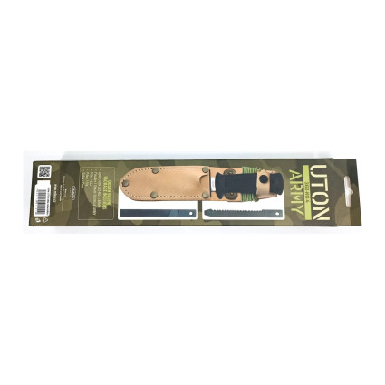 UTON ARMY knife with saw, file, and sheath 362-NG-4 UTON ARMY knife with saw, file, and sheath 362-NG-4