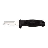 Electrician knife QUATTRO fixed black with boot 349-NH-1 Electrician knife QUATTRO fixed black with boot 349-NH-1