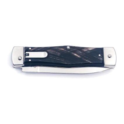 OTF knife PREDATOR HAMMER – handle scale buffalo horn 241-NR-1/HAMMER OTF knife PREDATOR HAMMER – handle scale buffalo horn 241-NR-1/HAMMER