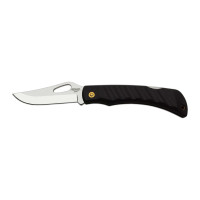 Pocket folding knife CROCODILE black handle scale, blade with hole 243-NH-1/B