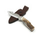 Hunting knife TAIGA 3-piece with saw and fire starter – handle scale antler 369-NP-3 Hunting knife TAIGA 3-piece with saw and fire starter – handle scale antler 369-NP-3
