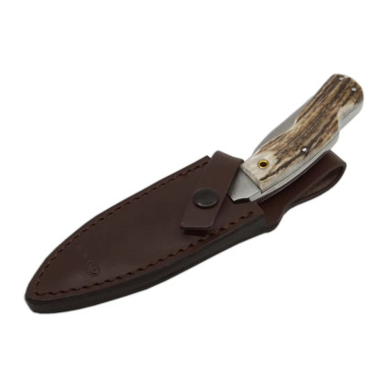 Hunting knife TAIGA 3-piece with saw and fire starter – handle scale antler 369-NP-3 Hunting knife TAIGA 3-piece with saw and fire starter – handle scale antler 369-NP-3