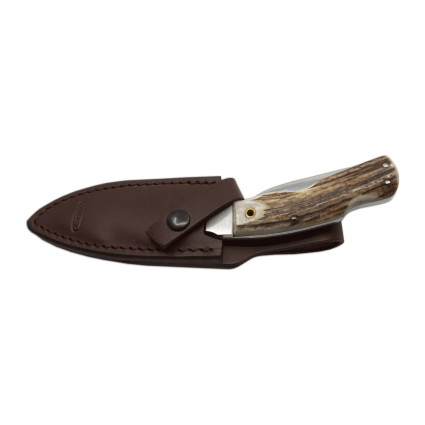 Hunting knife TAIGA 3-piece with saw and fire starter – handle scale antler 369-NP-3 Hunting knife TAIGA 3-piece with saw and fire starter – handle scale antler 369-NP-3