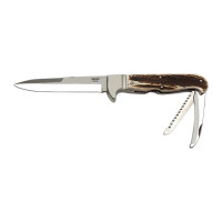 JELEN 3-piece hunting knife with saw and pick – handle scale antler 370-XP-3