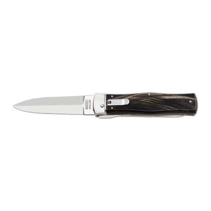 OTF knife PREDATOR 2-piece with saw – handle scale buffalo horn 241-NR-2 OTF knife PREDATOR 2-piece with saw – handle scale buffalo horn 241-NR-2