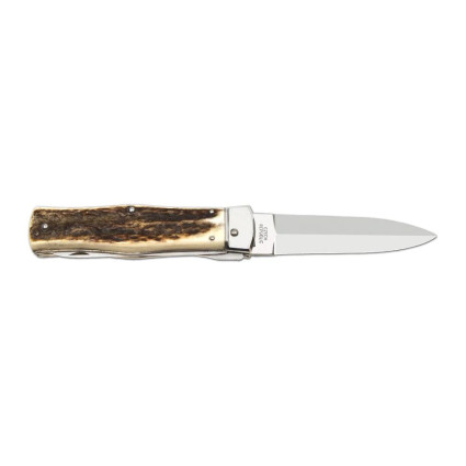 OTF knife PREDATOR 2-piece with saw – handle scale antler 241-NP-2 OTF knife PREDATOR 2-piece with saw – handle scale antler 241-NP-2