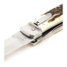 OTF knife PREDATOR 2-piece with saw – handle scale antler 241-NP-2 OTF knife PREDATOR 2-piece with saw – handle scale antler 241-NP-2