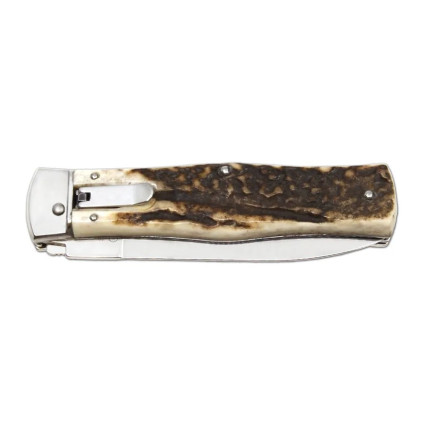OTF knife PREDATOR 2-piece with saw – handle scale antler 241-NP-2 OTF knife PREDATOR 2-piece with saw – handle scale antler 241-NP-2