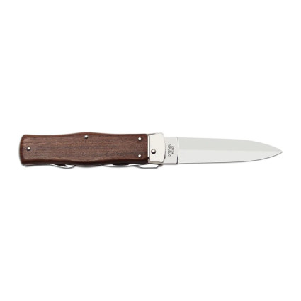 OTF knife PREDATOR 3-piece with bottle opener and can opener – rosewood handle scale 241-ND-3