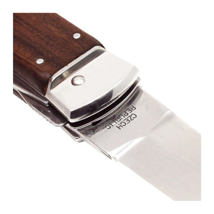 OTF knife PREDATOR 3-piece with bottle opener and can opener – rosewood handle scale 241-ND-3