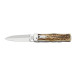 OTF knife PREDATOR 3-piece with bottle opener and can opener – handle scale antler 241-NP-3 OTF knife PREDATOR 3-piece with bottle opener and can opener – handle scale antler 241-NP-3