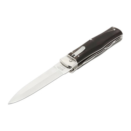 OTF knife PREDATOR 3-piece with bottle opener and can opener – handle scale buffalo horn 241-NR-3 OTF knife PREDATOR 3-piece with bottle opener and can opener – handle scale buffalo horn 241-NR-3