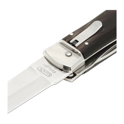 OTF knife PREDATOR 3-piece with bottle opener and can opener – handle scale buffalo horn 241-NR-3 OTF knife PREDATOR 3-piece with bottle opener and can opener – handle scale buffalo horn 241-NR-3