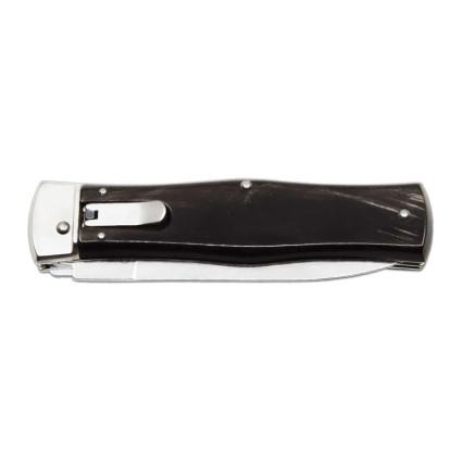 OTF knife PREDATOR 3-piece with bottle opener and can opener – handle scale buffalo horn 241-NR-3 OTF knife PREDATOR 3-piece with bottle opener and can opener – handle scale buffalo horn 241-NR-3