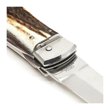 OTF knife PREDATOR 4-piece with corkscrew and bottle opener and can opener – handle scale antler 241-NP-4 OTF knife PREDATOR 4-piece with corkscrew and bottle opener and can opener – handle scale antler 241-NP-4