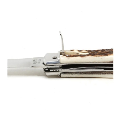 OTF knife PREDATOR 4-piece with corkscrew and bottle opener and can opener – handle scale antler 241-NP-4 OTF knife PREDATOR 4-piece with corkscrew and bottle opener and can opener – handle scale antler 241-NP-4