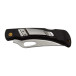 Pocket folding knife CROCODILE with clip black handle scale, blade with hole 243-NH-1/B CLIP