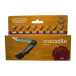 Pocket folding knife CROCODILE with clip black handle scale, blade with hole 243-NH-1/B CLIP