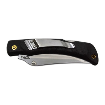 Pocket folding knife CROCODILE with clip black handle scale, blade with locking pin 243-NH-1/C CLIP Pocket folding knife CROCODILE with clip black handle scale, blade with locking pin 243-NH-1/C CLIP