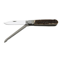 HUNTER 2-piece Folding Hunting Knife with Saw – Antler Handle Scale 230-XP-2 HUNTER 2-piece Folding Hunting Knife with Saw – Antler Handle Scale 230-XP-2