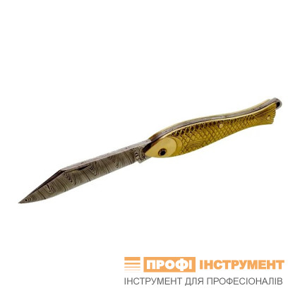 Кишеньковий ніж RYBIČKA – Золота інвестиція, дамаська сталь 130-DI-1 (750/1000)