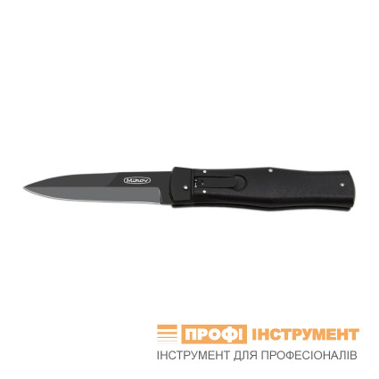 OTF knife PREDATOR BLACKOUT with clip – N690 steel, DLC finish 241-BH-1/B/CLIP