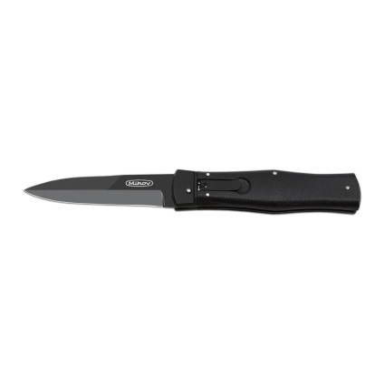 OTF knife PREDATOR BLACKOUT with clip – N690 steel, DLC finish 241-BH-1/B/CLIP