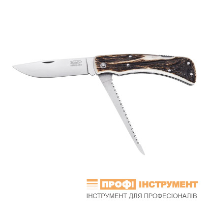 Hunting folding knife HUBERT 2-piece with saw – rosewood handle 245-XP-2 Hunting folding knife HUBERT 2-piece with saw – rosewood handle 245-XP-2