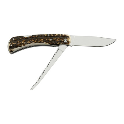 Hunting folding knife HUBERT 2-piece with saw – rosewood handle 245-XP-2 Hunting folding knife HUBERT 2-piece with saw – rosewood handle 245-XP-2