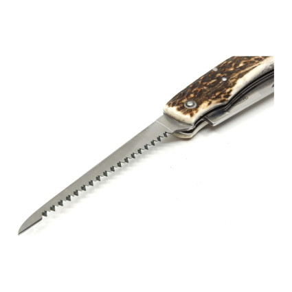 Hunting folding knife HUBERT 2-piece with saw – rosewood handle 245-XP-2 Hunting folding knife HUBERT 2-piece with saw – rosewood handle 245-XP-2