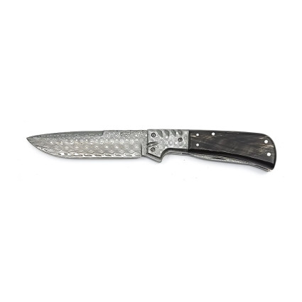 Narrow Hunting knife LES EXCLUSIVE – Buffalo horn handle scale 398-DR-13/A