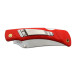 Pocket folding knife CROCODILE with clip red handle scale, blade with pin 243-NH-1/C CLIP Pocket folding knife CROCODILE with clip red handle scale, blade with pin 243-NH-1/C CLIP