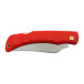Pocket folding knife CROCODILE with clip red handle scale, blade with pin 243-NH-1/C CLIP Pocket folding knife CROCODILE with clip red handle scale, blade with pin 243-NH-1/C CLIP