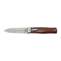 OTF knife PREDATOR JAGUAR – damask, cocobolo wood handle scale 241-DD-1 OTF knife PREDATOR JAGUAR – damask, cocobolo wood handle scale 241-DD-1