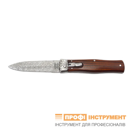 Ніж викидний PREDATOR JAGUAR – дамаська сталь, накладка руків'я з кокоболо 241-DD-1 Ніж викидний PREDATOR JAGUAR – дамаська сталь, накладка руків'я з кокоболо 241-DD-1